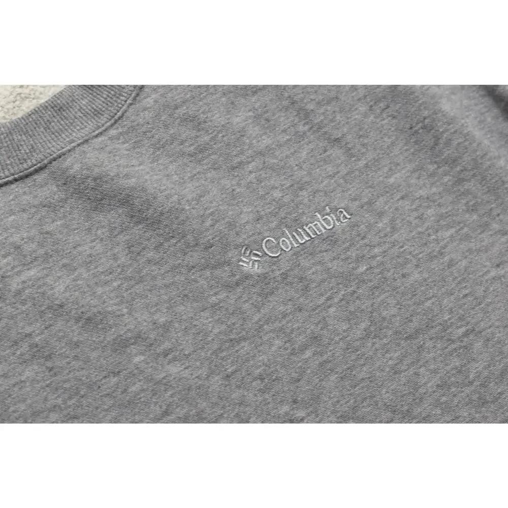 Columbia Men's Size 4X Gray Crewneck Sweatshirt Big & Tall Fleece Pullover Solid